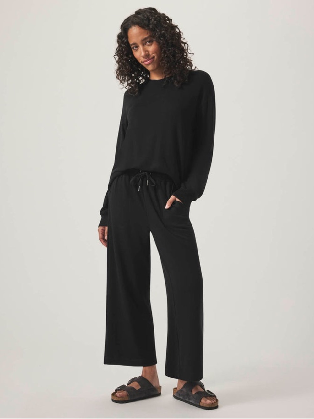 Splendid Supersoft Crop Wide Leg Pant Size XS